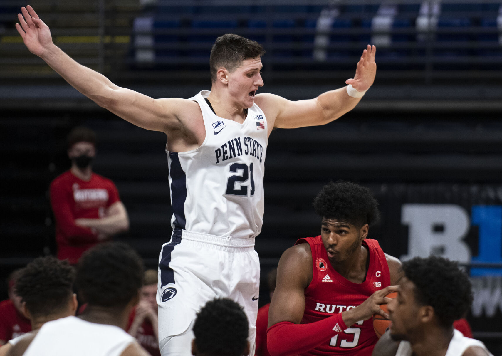 Penn State Men's Basketball vs Rutgers, Harrar (21)